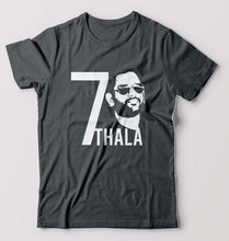Load image into Gallery viewer, MS Dhoni 07 Thala T-Shirt for Men-Steel grey-Ektarfa.online