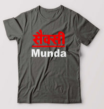 Load image into Gallery viewer, Sexy Munda T-Shirt for Men-Charcoal-Ektarfa.online