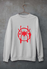 Load image into Gallery viewer, Spiderman Superhero Unisex Sweatshirt for Men/Women-Grey Melange-Ektarfa.online