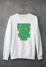 Load image into Gallery viewer, keep calm and vape on Unisex Sweatshirt for Men/Women-White-Ektarfa.online