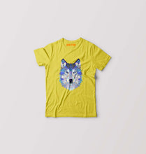 Load image into Gallery viewer, Wolf Kids T-Shirt for Boy/Girl-Mustard Yellow-Ektarfa.online