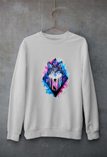Load image into Gallery viewer, Wolf Unisex Sweatshirt for Men/Women-Grey Melange-Ektarfa.online