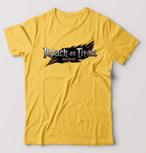 Load image into Gallery viewer, Attack on Titan T-Shirt for Men-Golden Yellow-Ektarfa.online