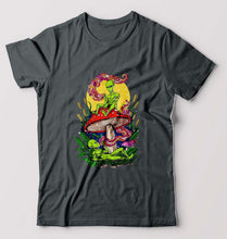 Load image into Gallery viewer, Trippy Psychedelic Weed Stoned T-Shirt for Men-Steel grey-Ektarfa.online