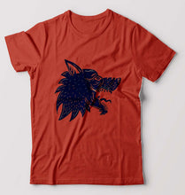 Load image into Gallery viewer, Wolf T-Shirt for Men-Brick Red-Ektarfa.online