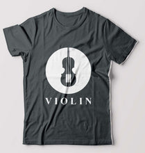 Load image into Gallery viewer, Violin T-Shirt for Men-Steel grey-Ektarfa.online
