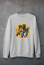 Load image into Gallery viewer, Minecraft Unisex Sweatshirt for Men/Women-Grey Melange-Ektarfa.online