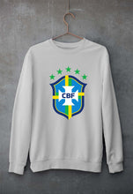 Load image into Gallery viewer, Brazil Football Unisex Sweatshirt for Men/Women-Grey Melange-Ektarfa.online