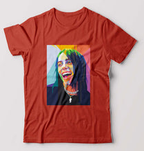 Load image into Gallery viewer, Billie Eilish T-Shirt for Men-Brick Red-Ektarfa.online
