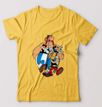 Load image into Gallery viewer, Asterix T-Shirt for Men-Golden Yellow-Ektarfa.online