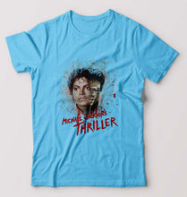 Load image into Gallery viewer, Thriller T-Shirt for Men-Light Blue-Ektarfa.online