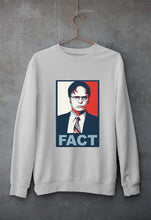 Load image into Gallery viewer, Dwight Schrute Fact Unisex Sweatshirt for Men/Women-Grey Melange-Ektarfa.online