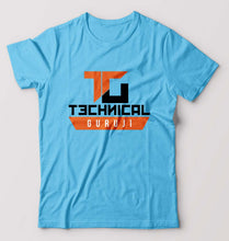 Load image into Gallery viewer, Technical Guruji(Gaurav Chaudhary) T-Shirt for Men-Light Blue-Ektarfa.online