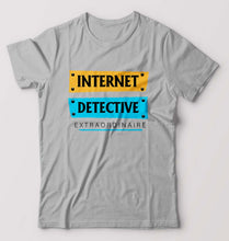 Load image into Gallery viewer, Internet T-Shirt for Men-Grey Melange-Ektarfa.online