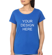 Load image into Gallery viewer, Customized-Custom-Personalized T-Shirt for Women-Royal Blue-Ektarfa.online