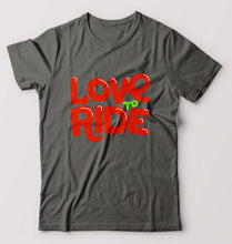 Load image into Gallery viewer, Love to Ride T-Shirt for Men-Charcoal-Ektarfa.online