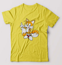 Load image into Gallery viewer, Tails Sonic T-Shirt for Men-Yellow-Ektarfa.online