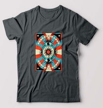 Load image into Gallery viewer, Psychedelic Peace and Love T-Shirt for Men-Steel grey-Ektarfa.online