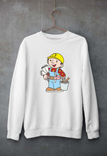 Load image into Gallery viewer, Bob the Builder Unisex Sweatshirt for Men/Women-White-Ektarfa.online