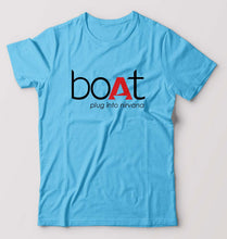 Load image into Gallery viewer, Boat T-Shirt for Men-Light Blue-Ektarfa.online