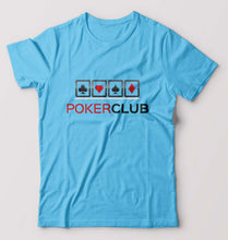 Load image into Gallery viewer, Poker T-Shirt for Men-Light Blue-Ektarfa.online