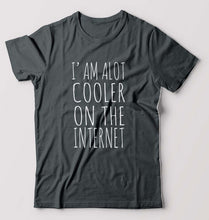 Load image into Gallery viewer, Internet T-Shirt for Men-Steel grey-Ektarfa.online