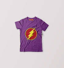 Load image into Gallery viewer, Flash Superhero Kids T-Shirt for Boy/Girl-Purple-Ektarfa.online