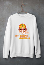 Load image into Gallery viewer, Ganpati JI(Ganesh) Unisex Sweatshirt for Men/Women-White-Ektarfa.online