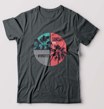 Load image into Gallery viewer, Sunset California T-Shirt for Men-Steel Grey-Ektarfa.online