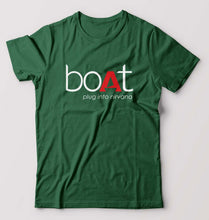 Load image into Gallery viewer, Boat T-Shirt for Men-Bottle Green-Ektarfa.online