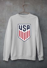 Load image into Gallery viewer, USA Football Unisex Sweatshirt for Men/Women-Grey Melange-Ektarfa.online