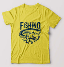 Load image into Gallery viewer, Fishing T-Shirt for Men-Yellow-Ektarfa.online