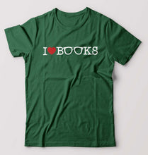 Load image into Gallery viewer, Love Books T-Shirt for Men-Bottle Green-Ektarfa.online