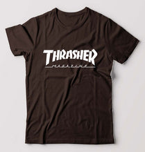 Load image into Gallery viewer, Thrasher Magazine T-Shirt for Men-Coffee Brown-Ektarfa.online