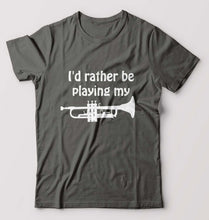 Load image into Gallery viewer, Trumpet Love T-Shirt for Men-Charcoal-Ektarfa.online