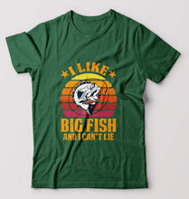 Load image into Gallery viewer, Fishing T-Shirt for Men-Bottle Green-Ektarfa.online