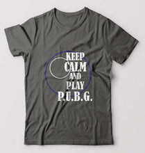 Load image into Gallery viewer, PUBG Keep Calm And Play Pubg T-Shirt for Men-Charcoal-Ektarfa.online