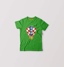 Load image into Gallery viewer, Croatia Football Kids T-Shirt for Boy/Girl-Flag Green-Ektarfa.online