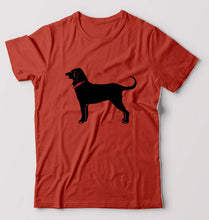 Load image into Gallery viewer, Black Dog T-Shirt for Men-Brick Red-Ektarfa.online