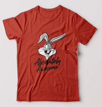 Load image into Gallery viewer, Rabbit Bunny T-Shirt for Men-Brick Red-Ektarfa.online