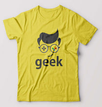 Load image into Gallery viewer, Geek T-Shirt for Men-Yellow-Ektarfa.online