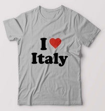 Load image into Gallery viewer, I Love Italy T-Shirt for Men-Grey Melange-Ektarfa.online