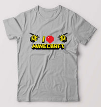 Load image into Gallery viewer, Love Minecraft T-Shirt for Men-Grey Melange-Ektarfa.online