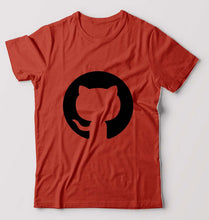 Load image into Gallery viewer, GitHub T-Shirt for Men-Brick Red-Ektarfa.online