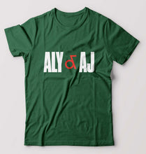 Load image into Gallery viewer, Aly & AJ T-Shirt for Men-Bottle Green-Ektarfa.online