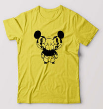 Load image into Gallery viewer, Kaws Mickey T-Shirt for Men-Yellow-Ektarfa.online