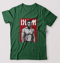 Load image into Gallery viewer, Islam Makhachev T-Shirt for Men-Bottle Green-Ektarfa.online