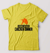 Load image into Gallery viewer, PUBG Winner Winner Chicken Dinner T-Shirt for Men-Yellow-Ektarfa.online