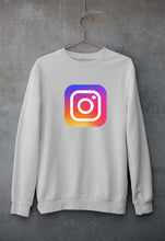 Load image into Gallery viewer, Instagram Unisex Sweatshirt for Men/Women-Grey Melange-Ektarfa.online