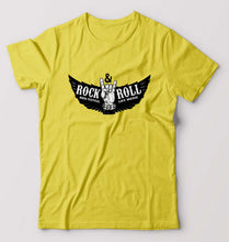 Load image into Gallery viewer, Rock and Roll T-Shirt for Men-Yellow-Ektarfa.online